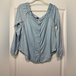 Sanctuary Sky Blue Button-Down Women's Shirt